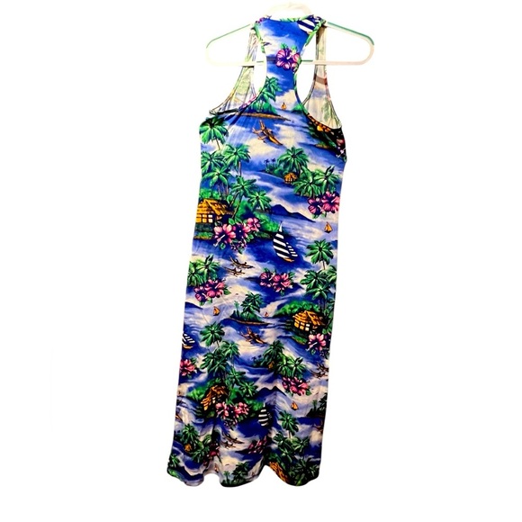 Tommy Bahama Blue Tropical Print Dress - Picture 9 of 9